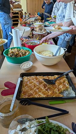 Abschiedsgrillen in der Sandstraße