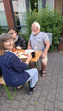 Abschiedsgrillen in der Sandstraße