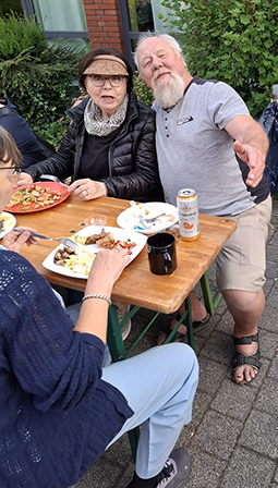 Abschiedsgrillen in der Sandstraße