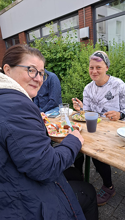 Abschiedsgrillen in der Sandstraße