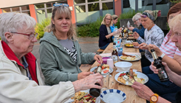 Abschiedsgrillen in der Sandstraße